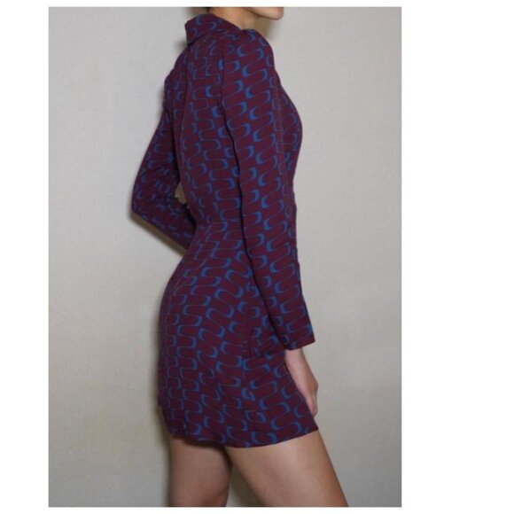 Reformation Retro Print Hugh Shirt Dress - Picture 5 of 16